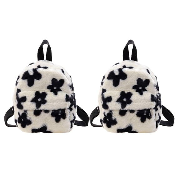 Gastropod 2PCS Mini Backpack,Adjustable Mini Backpack Purse for Women,Cute Cow Leather Backpack for Shooping