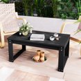 thumbnail image 7 of Yiwa Black Coffee Table for Living Room, 34"x22"x16" Patio Coffee Table for Garden, 7 of 7