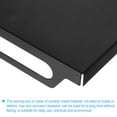 thumbnail image 4 of Uxcell Bandeja rectangular de metal para servir con asas, 7,8 x 12 pulgadas, color negro, 4 of 5