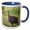Blue/White, variant on 3drose, Tanzania. Helmeted Guineafowl at Tarangire Np.-af45 Rbe0274 - Ralph H. Bendjebar, 11oz Mug