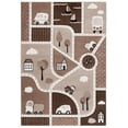 thumbnail image 2 of SAFAVIEH Carousel Kids Roadmap to Home Area Rug, Brown/Beige, 4' x 6', 2 of 10