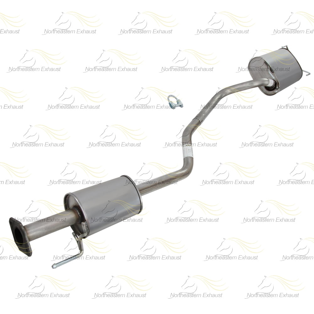Northeastern Exhaust Resonator & Muffler Fits 2002-2006 Nissan Sentra 2.5L Sedan - Direct Fit | Stainless Steel System Kit