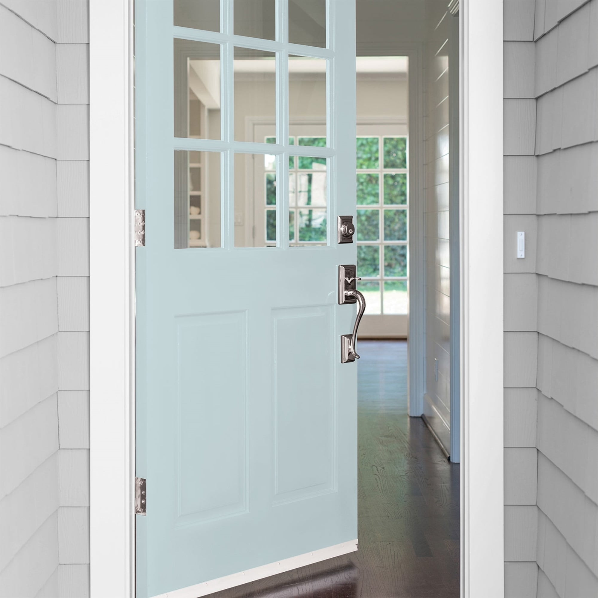 Glidden Fundamentals Scandinavian Sky / Blue, Satin Exterior Paint, 1 Quart