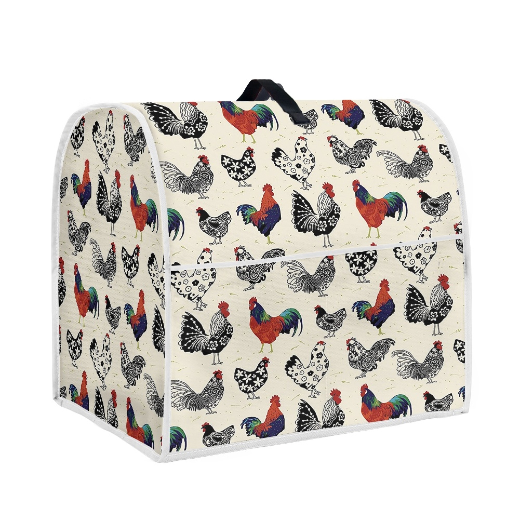 NETILGEN Abstract Flower Chicken Blender Cover Dust Cover Lightweight