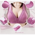 thumbnail image 3 of Women Front Buckle Non-wired Gathered Breathable Brapangjing, 3 of 4