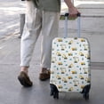 thumbnail image 3 of Cartoon Construction Vehicles Cranes White Pattern Luggage Cover Fashion Suitcase Cover Baggage Covers Fit 25-28 Inch Luggage (Go Travel), 3 of 5