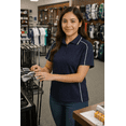thumbnail image 4 of Expert Brand Women's Oxymesh™ Dry Fit Athletic Malibu Polo Shirt, Navy, Medium, 4 of 7