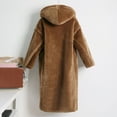 thumbnail image 3 of UPPADA Winter Coats for Women Plus Size Fashion Extreme Cold Weather Outwear Solid Color Pocket Jacket Windbreaker, 3 of 4