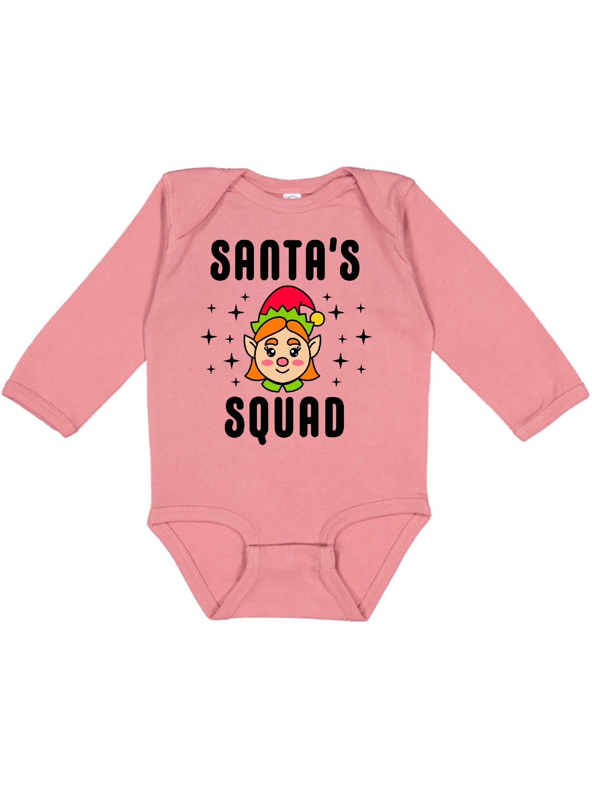 inktastic Santas Squad with Cute Santa Icon Long Sleeve Creeper