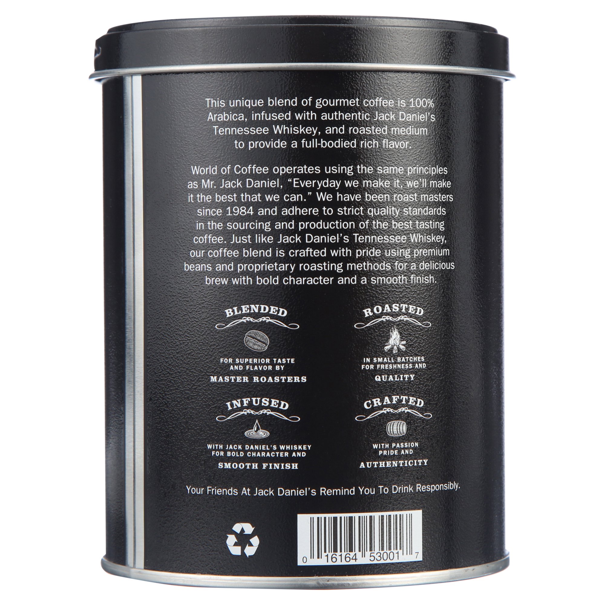 Jack Daniel's Tennessee Whiskey Coffee, 8.8 oz Can, Medium Roast, Ground Coffee - image 3 of 7