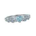thumbnail image 2 of Heart Shaped Gold Plated Alloy Ring With Artificial Gems European Electroplated Fashion Jewelry Elegant Jewelry, 2 of 2
