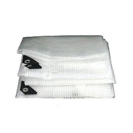 6 x 20 Foot Clear Poly Water Weather Shade Tarp Cover Patio Canopy