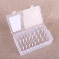 thumbnail image 1 of Caja De Hilos De Coser Estuche de almacenamiento de bobinas de 42 ejes Caja de almacenamiento de hilo doméstico Costura de bricolaje (blanco), 1 of 8