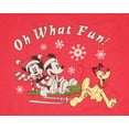 thumbnail image 2 of Disney Men's Mickey Mouse Minnie Pluto Christmas Fun Adult T-Shirt, 2 of 3