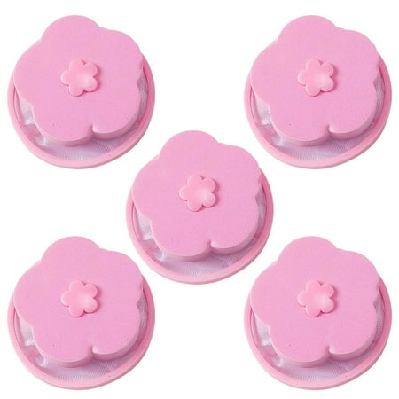 

Aueoeo 5pcs Washing Machine Lint Filter Bag Laundry Mesh Hair Catcher Floating Ball Pouch