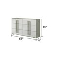 thumbnail image 6 of JERFIT 4-Piece Queen Bedroom Set with LED Headboard, Modern Wood Bed Frame, Dresser, Mirror & Nightstand in White, 6 of 10