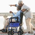thumbnail image 1 of OULII Sac de Transport pour Fauteuils Roulants portable Bleu 1 Pack, 1 of 8