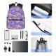 thumbnail image 4 of Easygdp Pugs and Flowers Mochila Casual para Portátil, Mochila para Escuela, Viajes, Negocios, 4 of 6