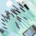 thumbnail image 3 of 20 pcs Makeup Brush Set tools Make-up Toiletry Kit Wool Make Up Brush Set (Black Blue), 3 of 4