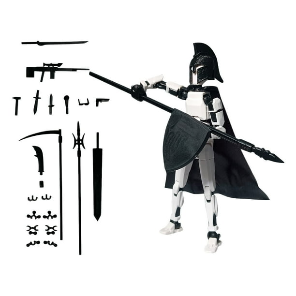 T13 Action Figure, Titan 13 3D Printed Action Figure, N13 Action Figure, Nova 13 Action Figure Dummy 13 Action Figure (White)