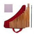 thumbnail image 1 of 15 tubos pan flauta G clave chino tradicional bambú instrumentos musicales, 1 of 9