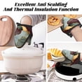 thumbnail image 7 of Non-Slip Mini Oven Mitts With Duck Beak Design Are Easy To Take Off And Wear And Easy To Hang For Oven Pot Tripod Barbecue Casserole Green And Brown Gold Marble 2pcs, 7 of 7