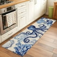 thumbnail image 3 of Runner Rug 2'x6' Navy Blue Octopus Coastal Hallway Runner Rugs Washable Non-Slip Bedside Floor Mats Carpet for Kitchen Bedroom Laundry Room Bathroom, 3 of 9
