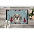 thumbnail image 2 of Caroline's Treasures BB1746MAT Winter Holiday Gray Silver Shih Tzu Door Mat, Indoor Rug or Outdoor Welcome Mat 18x27, 2 of 2