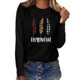 thumbnail image 1 of Pntutb Mujer Navidad top Casual Manga Larga O-cuello Sudadera Pullover Blusa Pntutb Pntutb-4832, 1 of 4