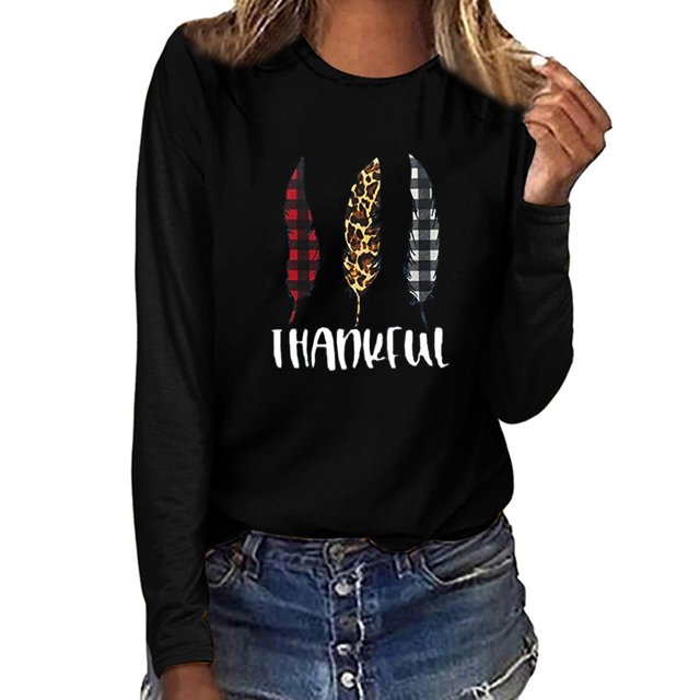 Pntutb Mujer Navidad top Casual Manga Larga O-cuello Sudadera Pullover Blusa Pntutb Pntutb-4832
