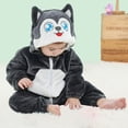 thumbnail image 5 of Zwiiyzr Newborn Baby Jumpsuit Fluffy Outfit Cute Cartoon Hoody Coat Winter Infant Rompers Toddler Clothing Bodysuit Girls Boys Clothes Gray, 5 of 5