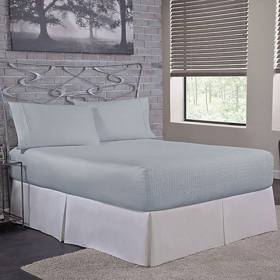 Bed Tite 300-Thread-Count Cotton California King Sheet Set in Light Blue