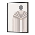 thumbnail image 3 of Designart 'Abstract Rainbow Moon and Sun In Earth Tones I' Modern Framed Canvas Wall Art Print, 3 of 5