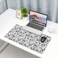 thumbnail image 5 of Bingfone Black Footprints Large Gaming Mouse Pad,Extended Desk Mousepad with Stitched Edges,Non-Slip Base,Water Resist Keyboard Pad for Gamer, Office & Home, 29.5 x 16 in, 5 of 6