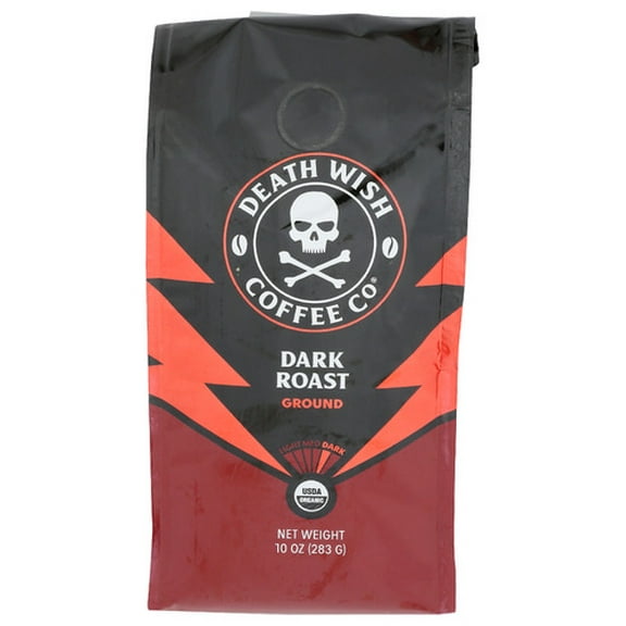 Death Wish Coffee Ground Dark Roast (6 Pack) 10 oz