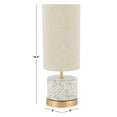 thumbnail image 3 of SAFAVIEH Laszlo 16 in. Glam Natural Concrete Table Lamp with Off-white Linen Shade, 3 of 6