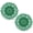 Green, variant on BomHCS 12 Inch Lace Crochet Doilies Table Placemat Washable Kitchen Round Leaves Decor Doily,Set of 2
