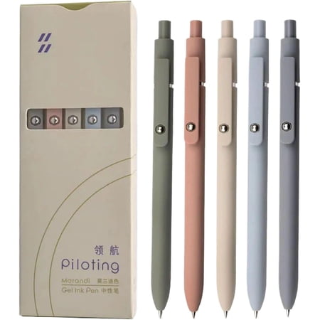 Zenith Zs12 Star Traveler Pens, Zennyth Zs12 Startraveler Aurora Accent Gel Ink Pen, Zenith Zs12 Startraveler Gel Ink Pen, Fine Point, Dry Quickly, Soft Grip Reduce Hand Fatigue (5pcs Morandi)