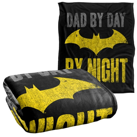 Batman Dad by Day Officially Licensed Silky Touch Super Soft Throw Blanket 50' x 60'