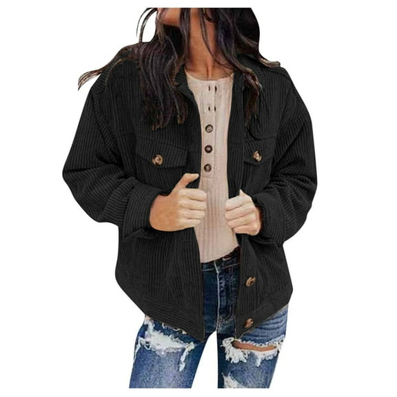 Women's Sweaters Winter Hooded Cardigans Button Up Cable Knit Coats Jackets Outerwear with Pockets Black, XL