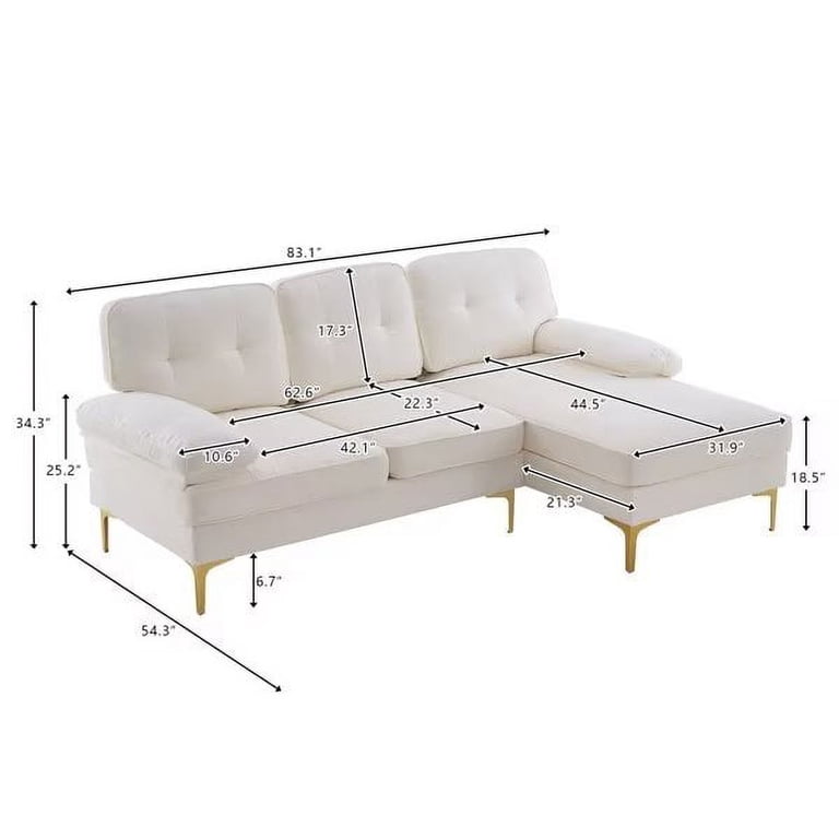 L Shaped Sofa Dimensions Mm | Baci Living Room