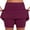 Black, variant on SNKSDGM Women's Plus Capri Pants for Women Petite Jeans Work Pants Women Black Short Women's Mid Waist Skort with Pockets | Active Casual Two Piece Shorts Skirt