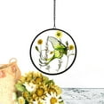 thumbnail image 3 of Real Pressed Dried Flower Stained Glass Luna Moth Suncatcher, Gifts, Wall Art, Window Hanging, Indoor Decor, Butterfly, Sun Catcher, 3 of 3