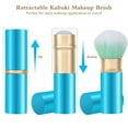 thumbnail image 2 of Retractable Kabuki Makeup Brush, Travel Face Blush Brush, Portable Powder Foundation Sunscreen Brush with Cover for Blush, Bronzer, Buffing, Highlighter Flawless Powder Cosmetics, 2 of 13