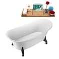 thumbnail image 7 of 59" Streamline N1080BL-IN-BL Clawfoot Tub and Tray With Internal Drain, 7 of 7