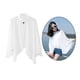 thumbnail image 4 of Trajes de baño de verano para mujer cubrir playa Kimono gasa blanco Colcomx Cárdigans de gasa, 4 of 8