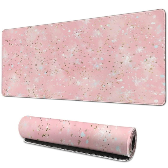 Make Work Enjoyable: Large Pink Desk Mat,31.5x11.8 inches Mousepad & Ergonomic Desk Pad for Your Home Office Table & Computer