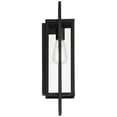 thumbnail image 6 of Possini Euro Design Jericho Modern Outdoor Wall Light Fixture Textured Black Metal 19" Clear Glass Panel for Post Exterior Barn Deck House Porch Yard, 6 of 9