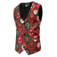 thumbnail image 4 of Traje informal de tres piezas con estampado navideño, vestido de año nuevo, 4 of 4