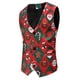 thumbnail image 2 of Traje informal de tres piezas con estampado navideño, vestido de año nuevo, 2 of 5